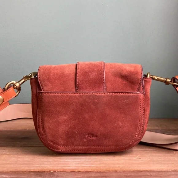 J. Crew Crossbody Buckle Italian Suede Bag - Picture 8 of 9